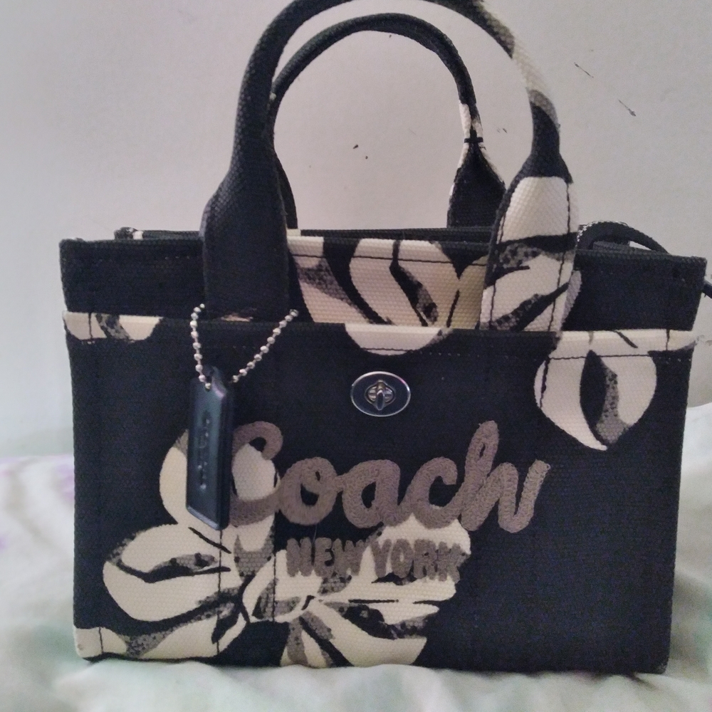 Coach Black and Cream Women's Bag